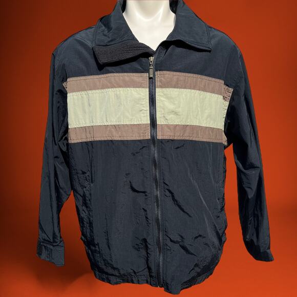 Vintage OP Jacket Medium Tech Zip Up Ocean Pacific Snowboard Performance Canvas - Picture 1 of 9